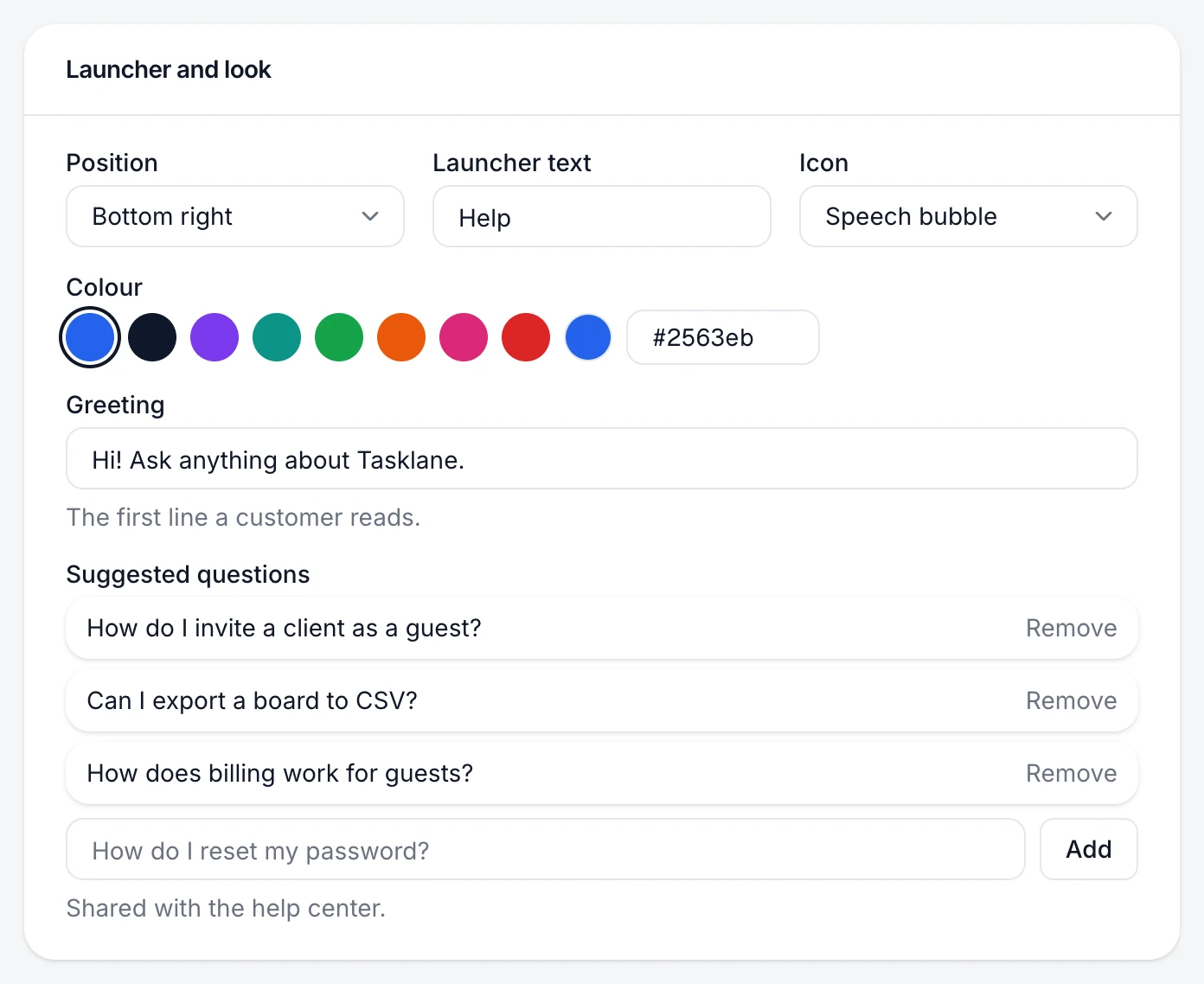 The Launcher and look section